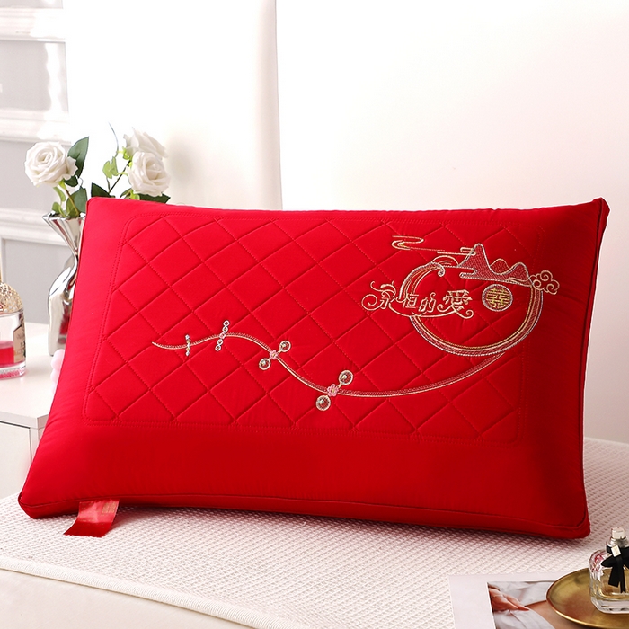 91家纺网 家纺一手货源 找家纺 （总）四川牛皮席 2025新款双喜临门全棉纯棉热熔棉枕芯