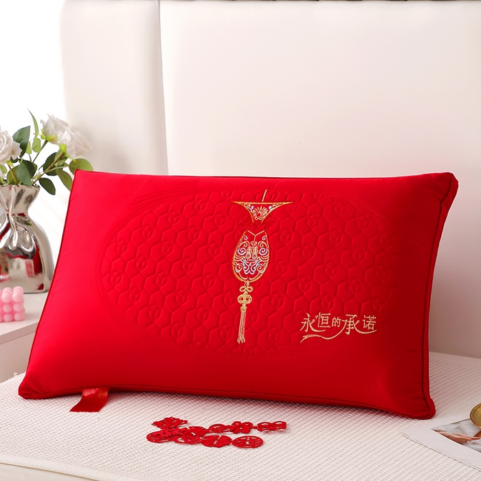 91家纺网 家纺一手货源 找家纺 （总）四川牛皮席 2025新款双喜临门全棉纯棉热熔棉枕芯