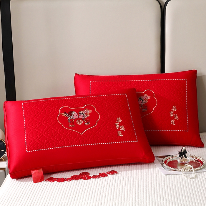 91家纺网 家纺一手货源 找家纺 （总）四川牛皮席 2025新款双喜临门全棉纯棉热熔棉枕芯