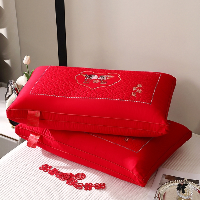 91家纺网 家纺一手货源 找家纺 （总）四川牛皮席 2025新款双喜临门全棉纯棉热熔棉枕芯