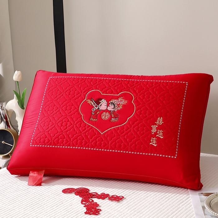 91家纺网 家纺一手货源 找家纺 （总）四川牛皮席 2025新款双喜临门全棉纯棉热熔棉枕芯