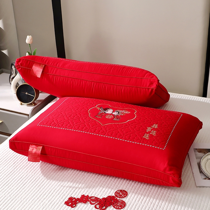 91家纺网 家纺一手货源 找家纺 （总）四川牛皮席 2025新款双喜临门全棉纯棉热熔棉枕芯