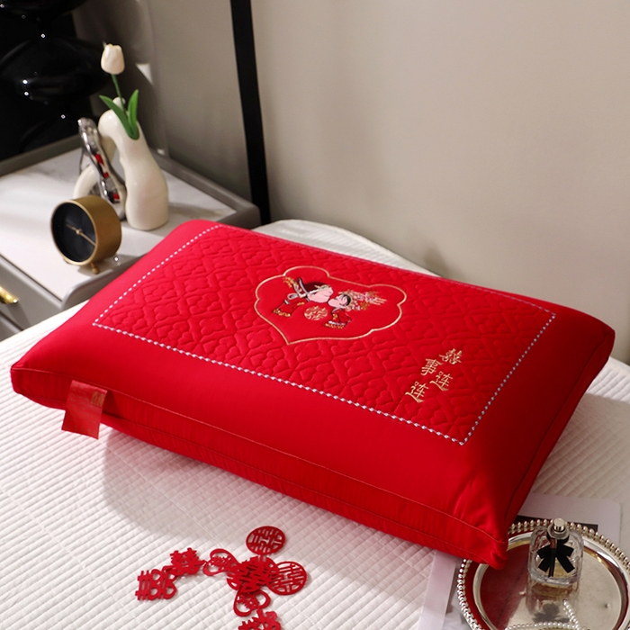 91家纺网 家纺一手货源 找家纺 （总）四川牛皮席 2025新款双喜临门全棉纯棉热熔棉枕芯