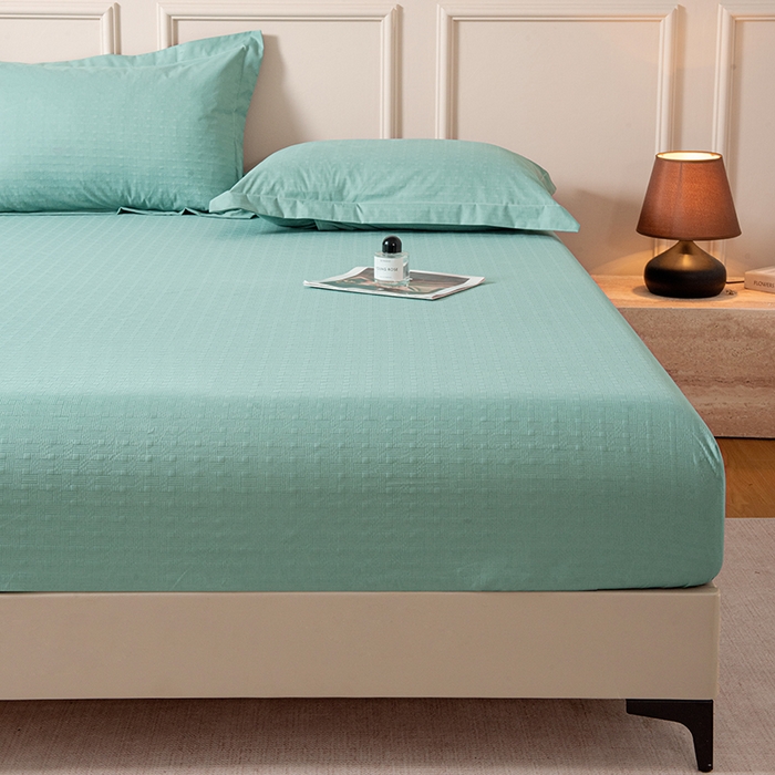 91家纺网 家纺一手货源 找家纺 露梦家纺 2025外贸内销跨境电商亚马逊速卖通磨毛单床笠三件套欧美尺寸多多跨境平台TEMU SHEIN笠高30 雅格-松绿