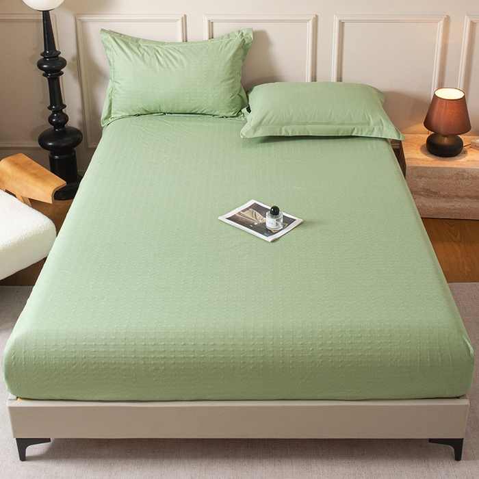 91家纺网 家纺一手货源 找家纺 露梦家纺 2025外贸内销跨境电商亚马逊速卖通磨毛单床笠三件套欧美尺寸多多跨境平台TEMU SHEIN笠高30 雅格-抹茶