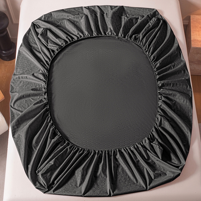 91家纺网 家纺一手货源 找家纺 露梦家纺 2025外贸内销跨境电商亚马逊速卖通磨毛单床笠三件套欧美尺寸多多跨境平台TEMU SHEIN笠高30 雅格-黑色