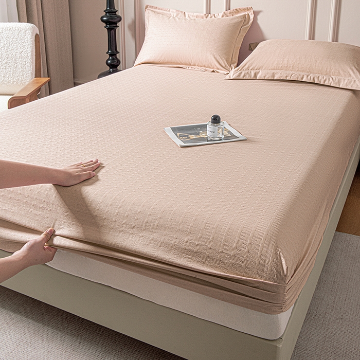 91家纺网 家纺一手货源 找家纺 露梦家纺 2025外贸内销跨境电商亚马逊速卖通磨毛单床笠三件套欧美尺寸多多跨境平台TEMU SHEIN笠高30 雅格-驼色