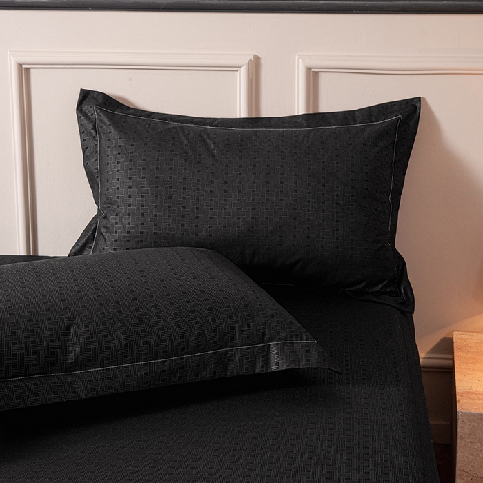 91家纺网 家纺一手货源 找家纺 露梦家纺 2025外贸内销跨境电商亚马逊速卖通磨毛单床笠三件套欧美尺寸多多跨境平台TEMU SHEIN笠高30 雅格-黑色