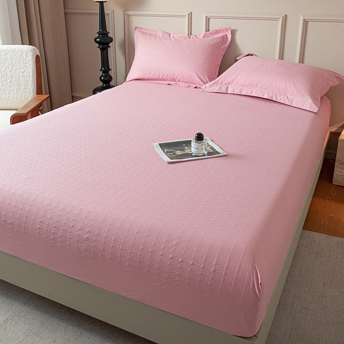 91家纺网 家纺一手货源 找家纺 露梦家纺 2025外贸内销跨境电商亚马逊速卖通磨毛单床笠三件套欧美尺寸多多跨境平台TEMU SHEIN笠高30 雅格-豆沙