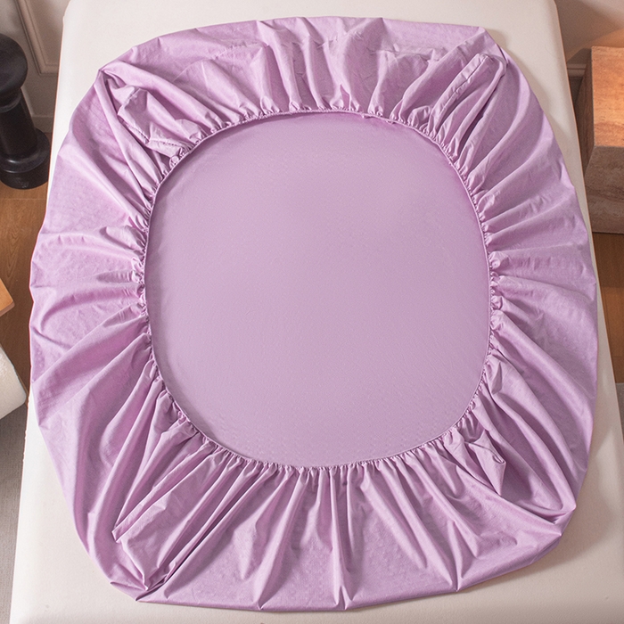 91家纺网 家纺一手货源 找家纺 露梦家纺 2025外贸内销跨境电商亚马逊速卖通磨毛单床笠三件套欧美尺寸多多跨境平台TEMU SHEIN笠高30 雅格-紫色