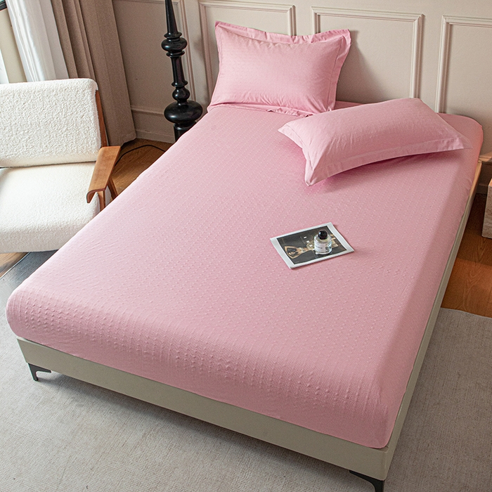 91家纺网 家纺一手货源 找家纺 露梦家纺 2025外贸内销跨境电商亚马逊速卖通磨毛单床笠三件套欧美尺寸多多跨境平台TEMU SHEIN笠高30 雅格-豆沙