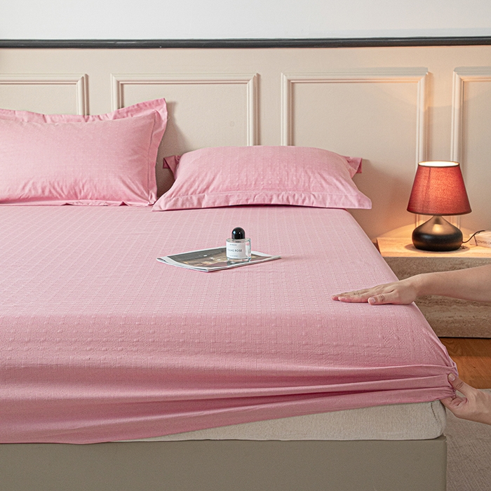 91家纺网 家纺一手货源 找家纺 露梦家纺 2025外贸内销跨境电商亚马逊速卖通磨毛单床笠三件套欧美尺寸多多跨境平台TEMU SHEIN笠高30 雅格-豆沙