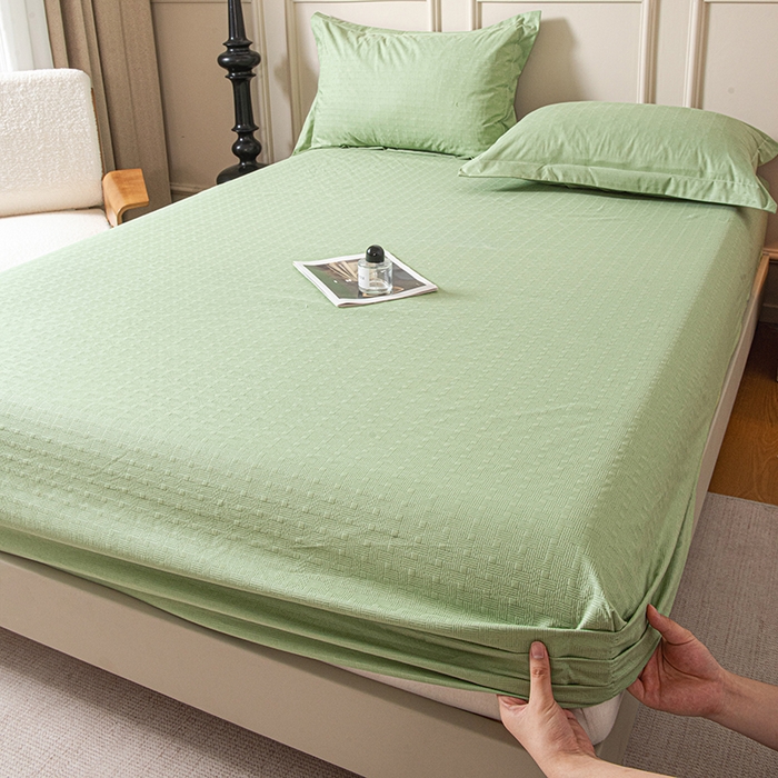 91家纺网 家纺一手货源 找家纺 露梦家纺 2025外贸内销跨境电商亚马逊速卖通磨毛单床笠三件套欧美尺寸多多跨境平台TEMU SHEIN笠高30 雅格-抹茶