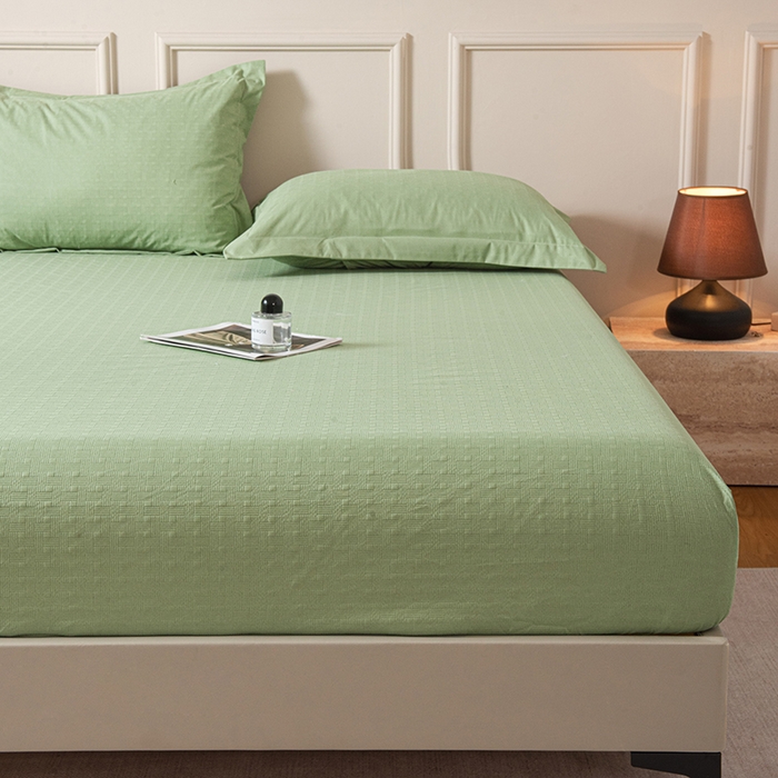 91家纺网 家纺一手货源 找家纺 露梦家纺 2025外贸内销跨境电商亚马逊速卖通磨毛单床笠三件套欧美尺寸多多跨境平台TEMU SHEIN笠高30 雅格-抹茶