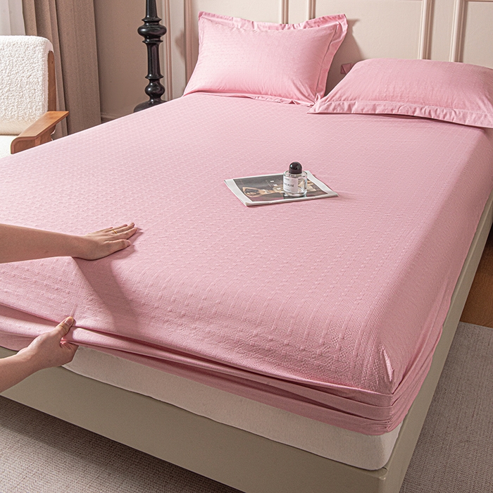 91家纺网 家纺一手货源 找家纺 露梦家纺 2025外贸内销跨境电商亚马逊速卖通磨毛单床笠三件套欧美尺寸多多跨境平台TEMU SHEIN笠高30 雅格-豆沙