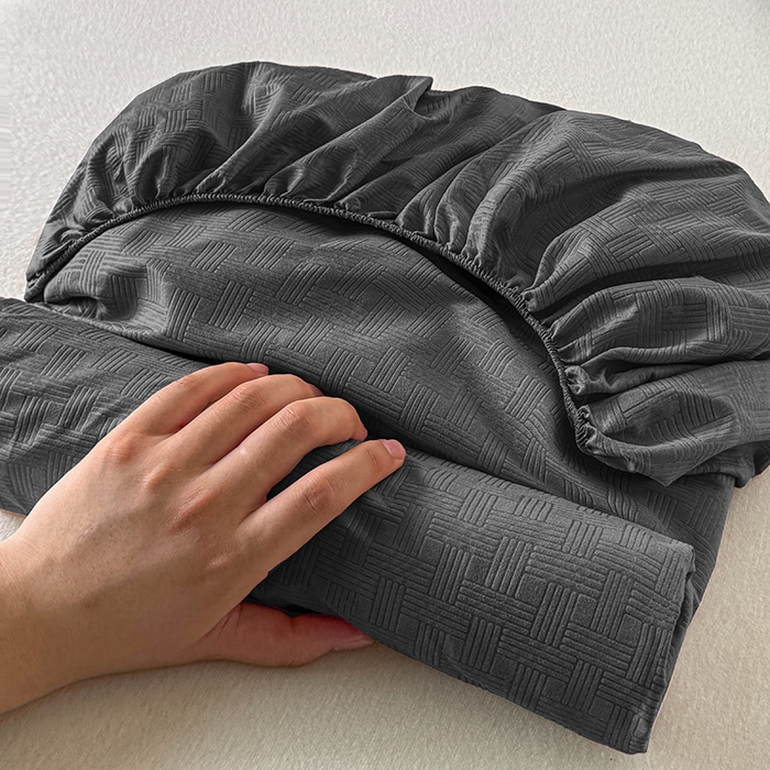 91家纺网 家纺一手货源 找家纺 露梦家纺 2025外贸内销跨境电商亚马逊速卖通磨毛单床笠三件套欧美尺寸多多跨境平台TEMU SHEIN笠高30 雅格-深灰