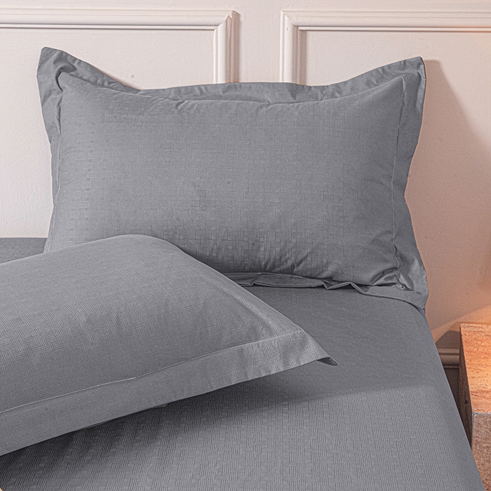 91家纺网 家纺一手货源 找家纺 露梦家纺 2025外贸内销跨境电商亚马逊速卖通磨毛单床笠三件套欧美尺寸多多跨境平台TEMU SHEIN笠高30 雅格-浅灰