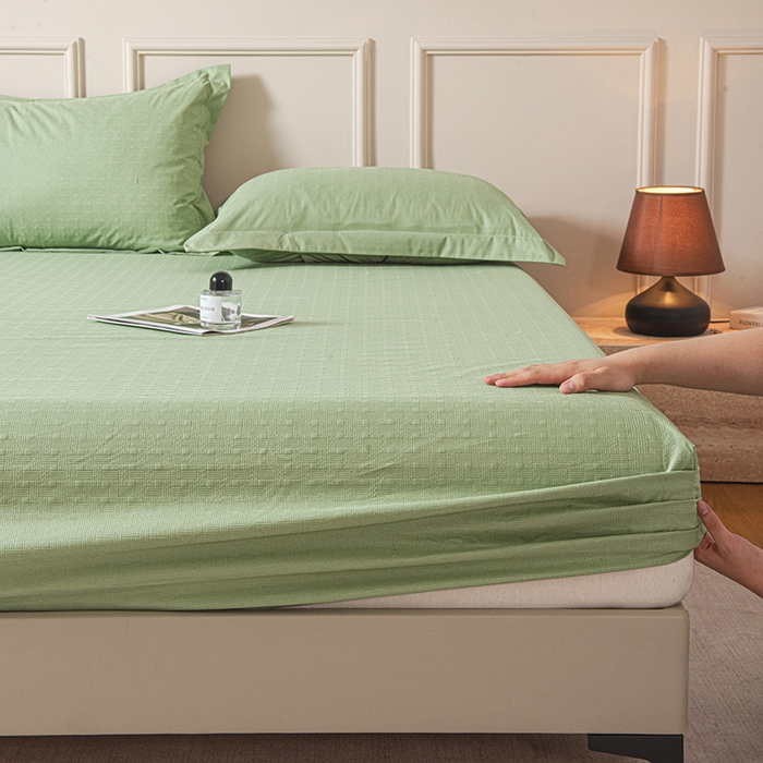 91家纺网 家纺一手货源 找家纺 露梦家纺 2025外贸内销跨境电商亚马逊速卖通磨毛单床笠三件套欧美尺寸多多跨境平台TEMU SHEIN笠高30 雅格-抹茶