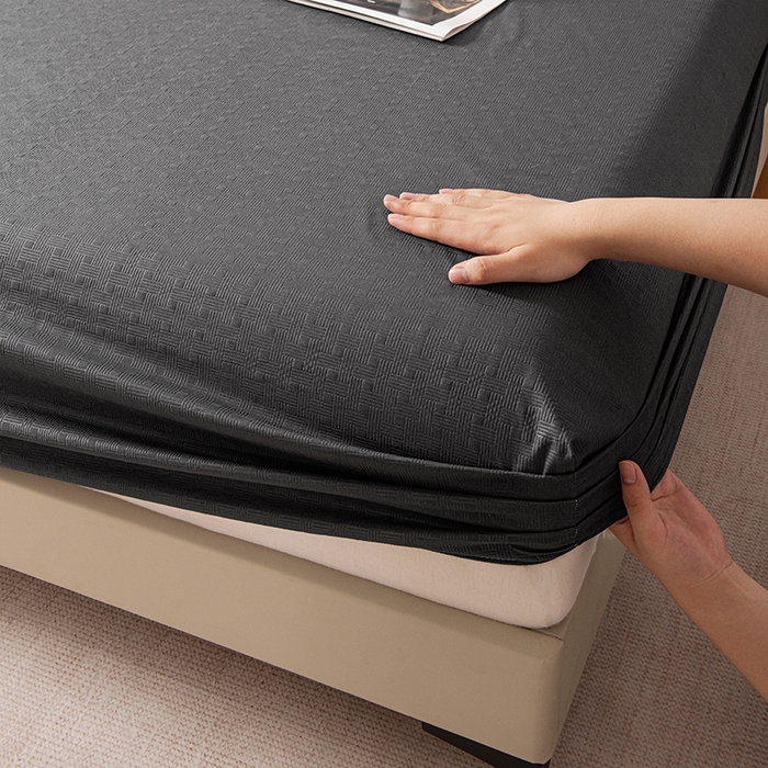 91家纺网 家纺一手货源 找家纺 露梦家纺 2025外贸内销跨境电商亚马逊速卖通磨毛单床笠三件套欧美尺寸多多跨境平台TEMU SHEIN笠高30 雅格-深灰