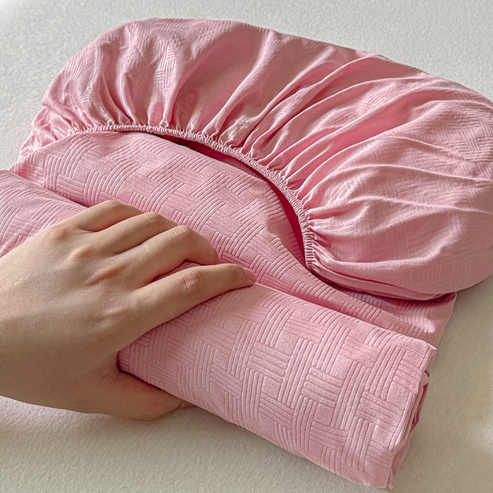 91家纺网 家纺一手货源 找家纺 露梦家纺 2025外贸内销跨境电商亚马逊速卖通磨毛单床笠三件套欧美尺寸多多跨境平台TEMU SHEIN笠高30 雅格-豆沙