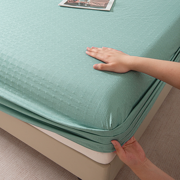 91家纺网 家纺一手货源 找家纺 露梦家纺 2025外贸内销跨境电商亚马逊速卖通磨毛单床笠三件套欧美尺寸多多跨境平台TEMU SHEIN笠高30 雅格-松绿