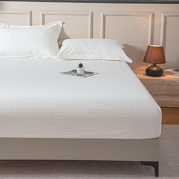 91家纺网 家纺一手货源 找家纺 露梦家纺 2025外贸内销跨境电商亚马逊速卖通磨毛单床笠三件套欧美尺寸多多跨境平台TEMU SHEIN笠高30 雅格-白色