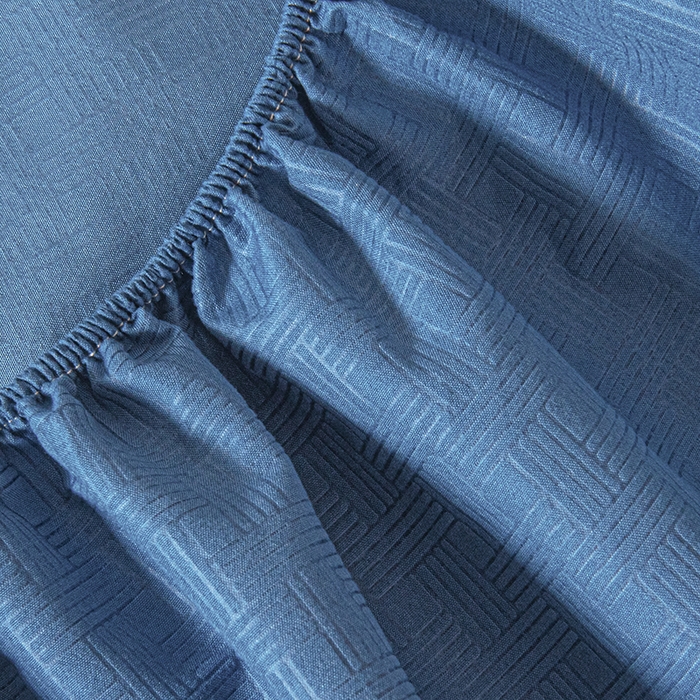 91家纺网 家纺一手货源 找家纺 露梦家纺 2025外贸内销跨境电商亚马逊速卖通磨毛单床笠三件套欧美尺寸多多跨境平台TEMU SHEIN笠高30 雅格-蓝色