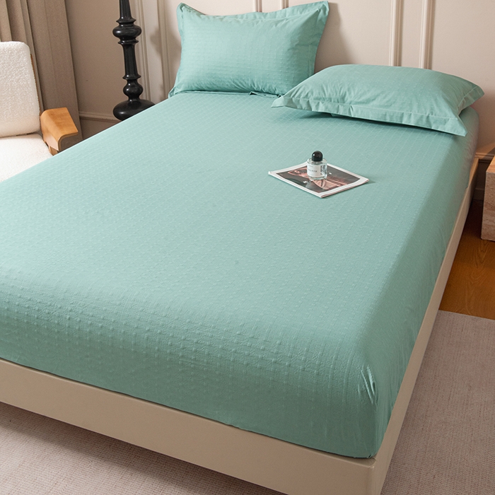 91家纺网 家纺一手货源 找家纺 露梦家纺 2025外贸内销跨境电商亚马逊速卖通磨毛单床笠三件套欧美尺寸多多跨境平台TEMU SHEIN笠高30 雅格-松绿