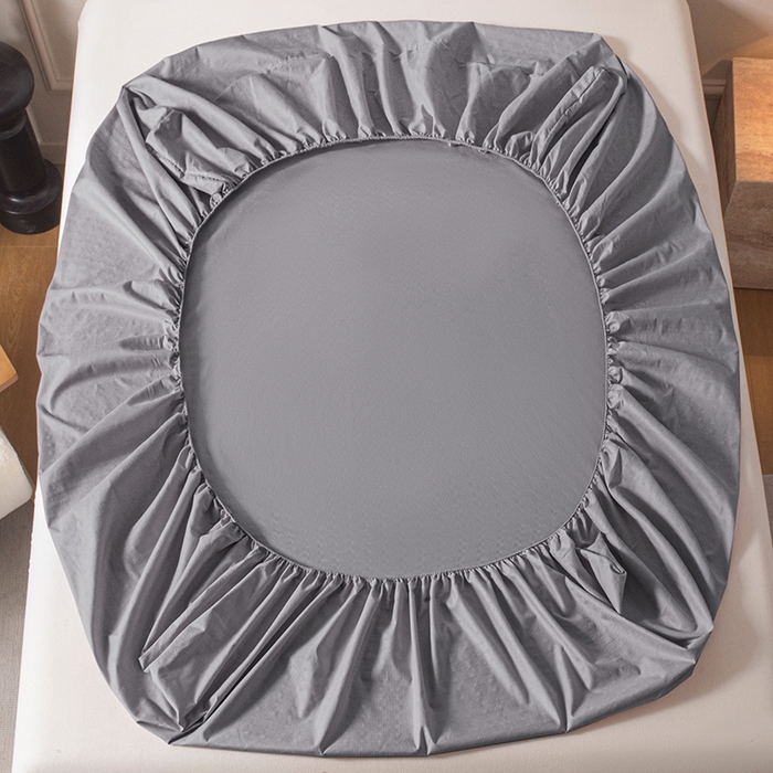 91家纺网 家纺一手货源 找家纺 露梦家纺 2025外贸内销跨境电商亚马逊速卖通磨毛单床笠三件套欧美尺寸多多跨境平台TEMU SHEIN笠高30 雅格-浅灰