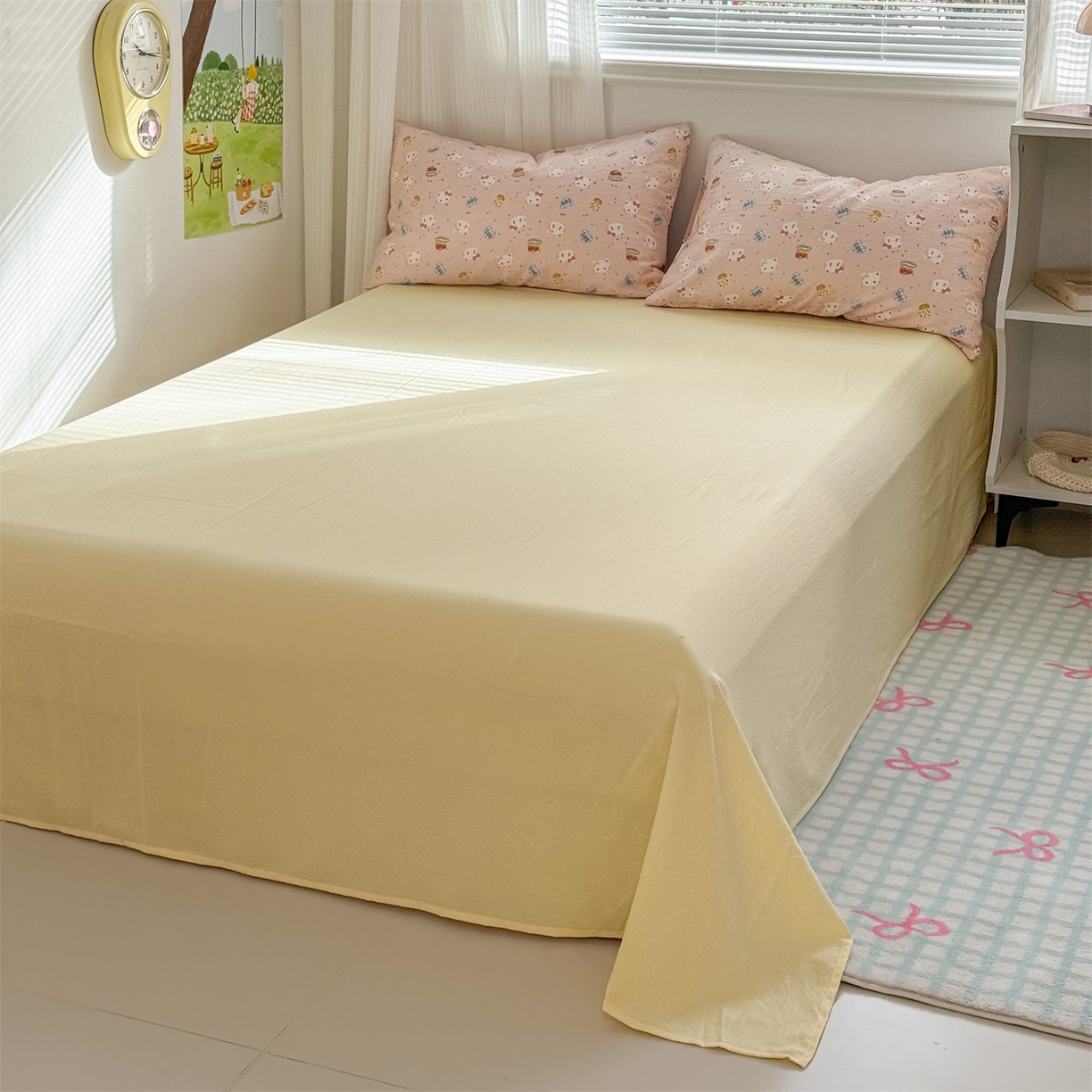 91家纺网 家纺一手货源 找家纺 （总）多品家纺 2025新款超柔云感双层纱四件套