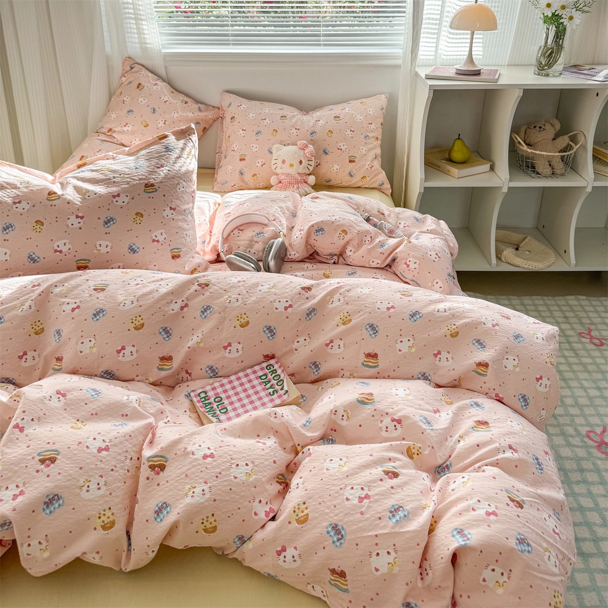 91家纺网 家纺一手货源 找家纺 （总）多品家纺 2025新款超柔云感双层纱四件套