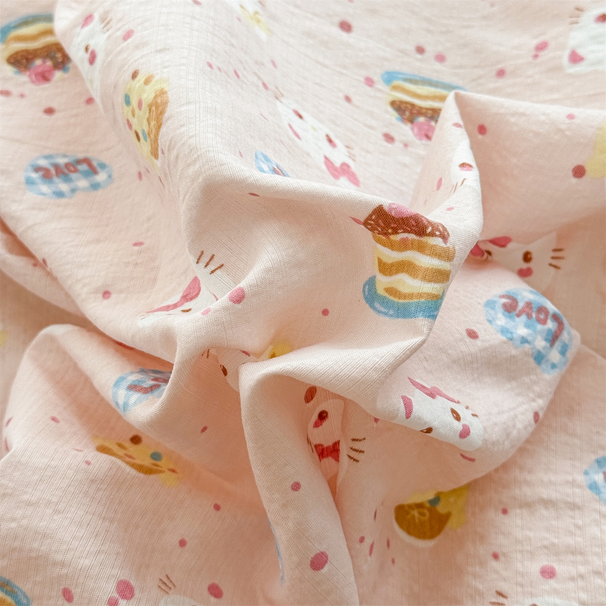 91家纺网 家纺一手货源 找家纺 （总）多品家纺 2025新款超柔云感双层纱四件套