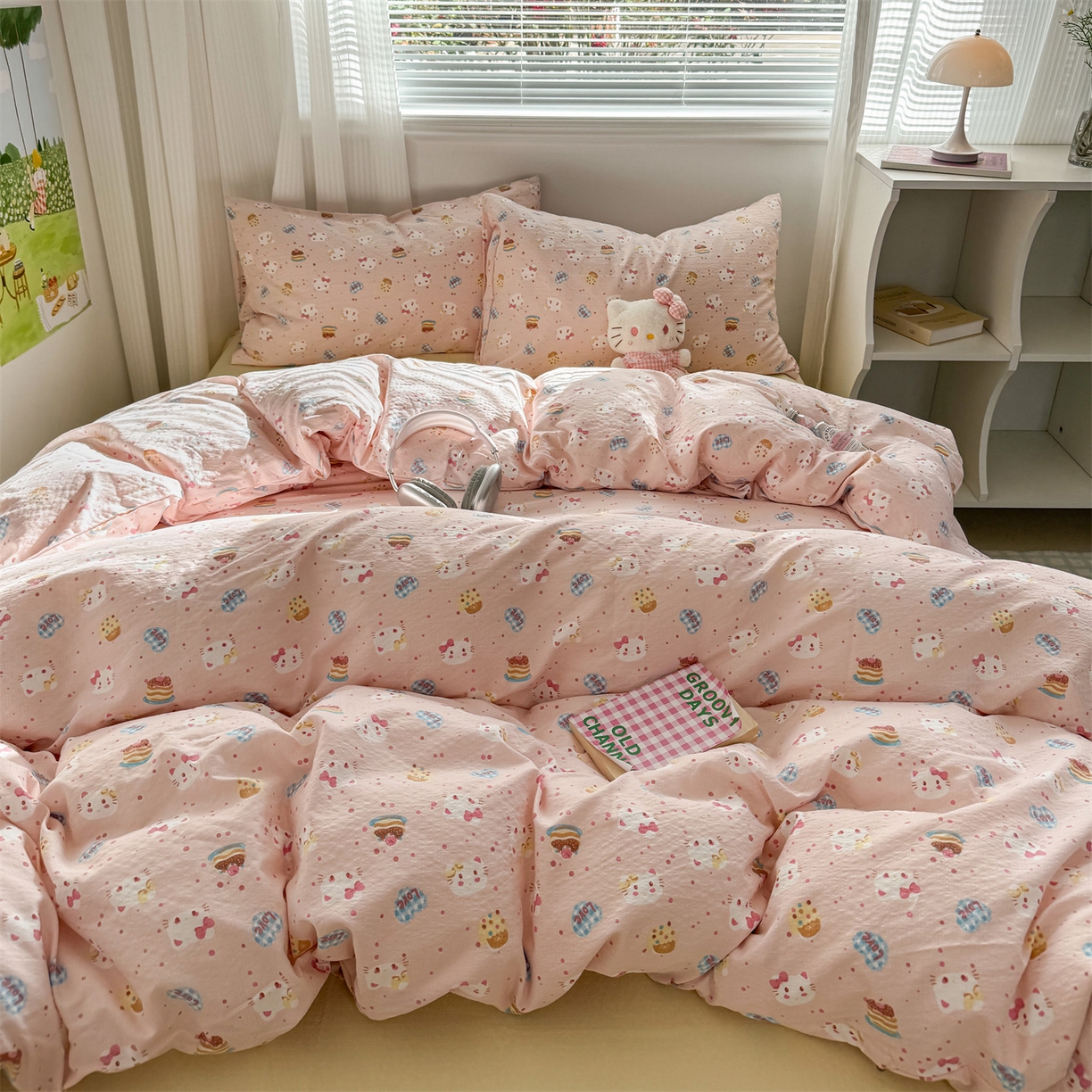 91家纺网 家纺一手货源 找家纺 （总）多品家纺 2025新款超柔云感双层纱四件套