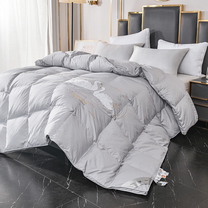 91家纺网 家纺一手货源 找家纺 （总）四川牛皮席 2025秋冬新款95白鹅绒被