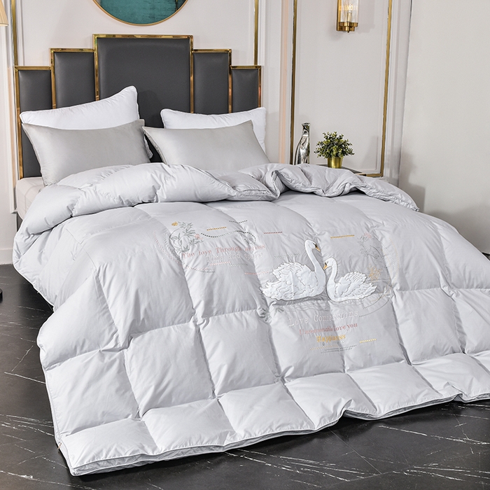 91家纺网 家纺一手货源 找家纺 （总）四川牛皮席 2025秋冬新款95白鹅绒被