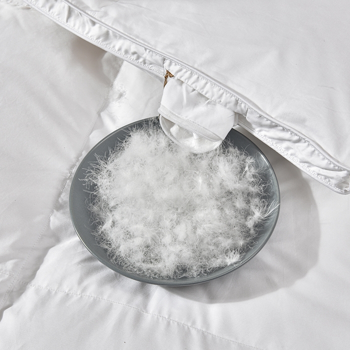 91家纺网 家纺一手货源 找家纺 四川牛皮席 2025秋冬新款95白鹅绒被 白天鹅-纯白