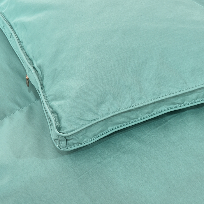 91家纺网 家纺一手货源 找家纺 四川牛皮席 2025秋冬新款95白鹅绒被 白天鹅-清新绿