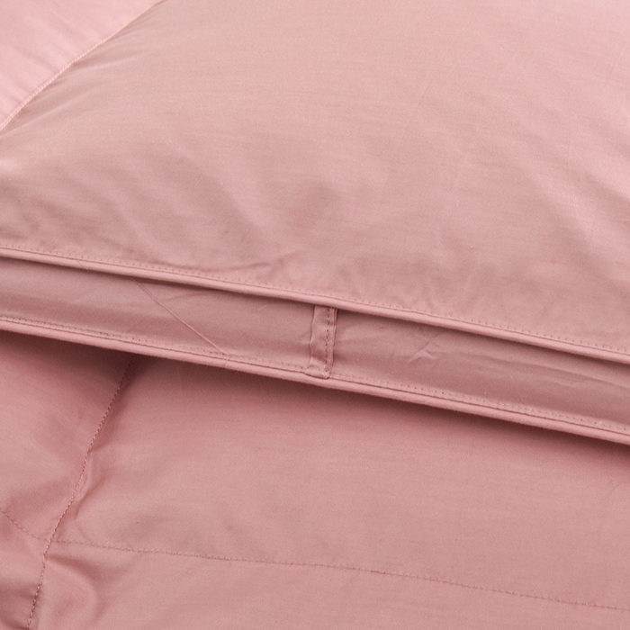 91家纺网 家纺一手货源 找家纺 四川牛皮席 2025秋冬新款95白鹅绒被 白天鹅-豆沙粉