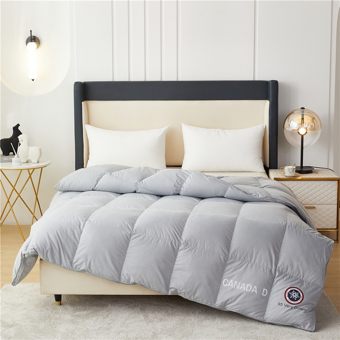 91家纺网 家纺一手货源 找家纺 四川牛皮席 2025新款糯棉立体被被冬被被子羽绒被春秋被鹅绒被 糯棉灰色