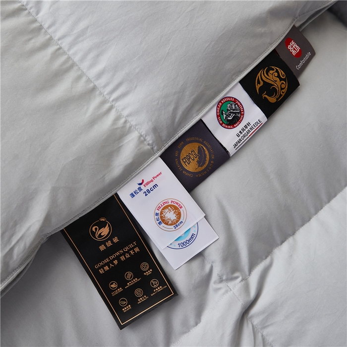 91家纺网 家纺一手货源 找家纺 四川牛皮席 2025新款糯棉立体被被冬被被子羽绒被春秋被鹅绒被 糯棉灰色