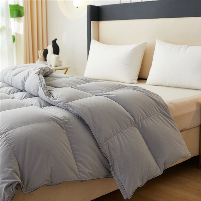 91家纺网 家纺一手货源 找家纺 四川牛皮席 2025新款糯棉立体被被冬被被子羽绒被春秋被鹅绒被 糯棉灰色