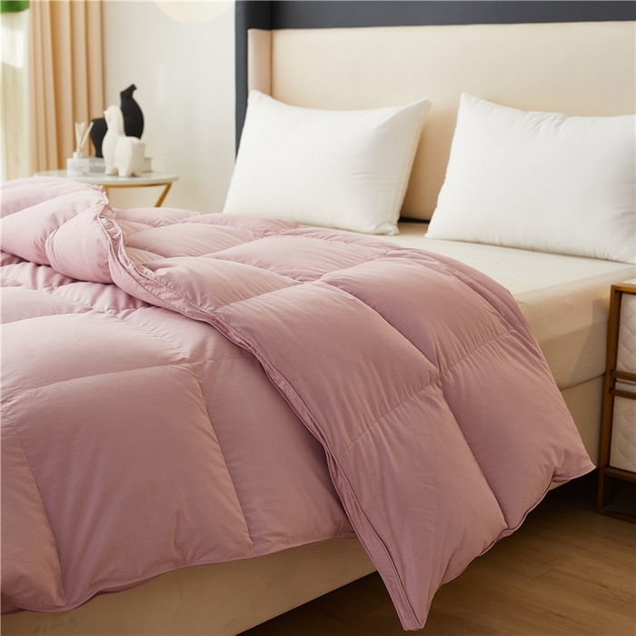 91家纺网 家纺一手货源 找家纺 四川牛皮席 2025新款糯棉立体被被冬被被子羽绒被春秋被鹅绒被 糯棉粉