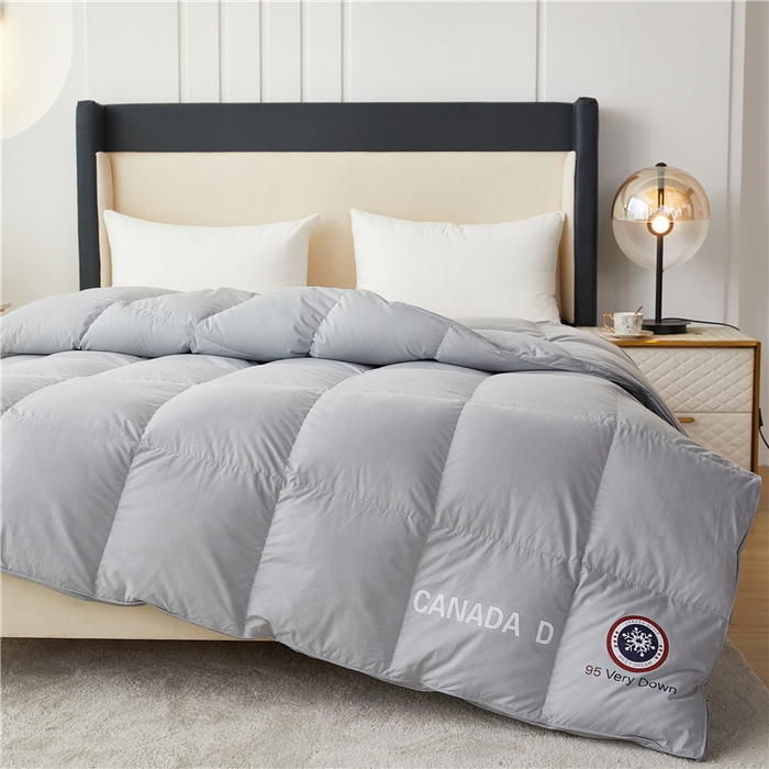 91家纺网 家纺一手货源 找家纺 四川牛皮席 2025新款糯棉立体被被冬被被子羽绒被春秋被鹅绒被 糯棉灰色