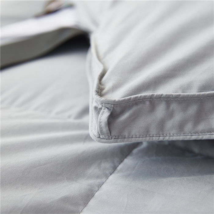 91家纺网 家纺一手货源 找家纺 四川牛皮席 2025新款糯棉立体被被冬被被子羽绒被春秋被鹅绒被 糯棉灰色