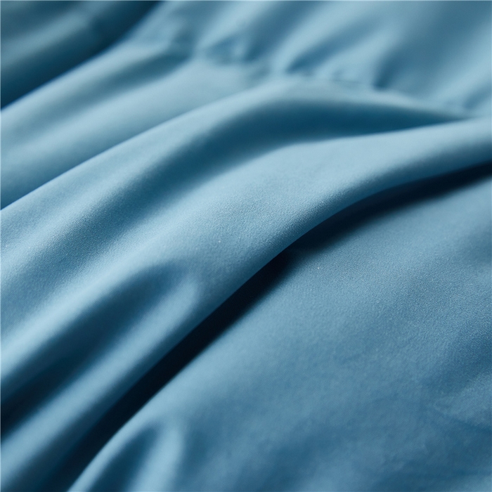 91家纺网 家纺一手货源 找家纺 四川牛皮席 2025新款糯棉立体被被冬被被子羽绒被春秋被鹅绒被 糯棉蓝色