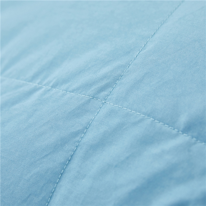 91家纺网 家纺一手货源 找家纺 四川牛皮席 2025新款糯棉立体被被冬被被子羽绒被春秋被鹅绒被 糯棉蓝色