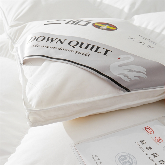 91家纺网 家纺一手货源 找家纺 四川牛皮席 2025新款三防羽绒被鹅绒被 被子被芯 贵族白