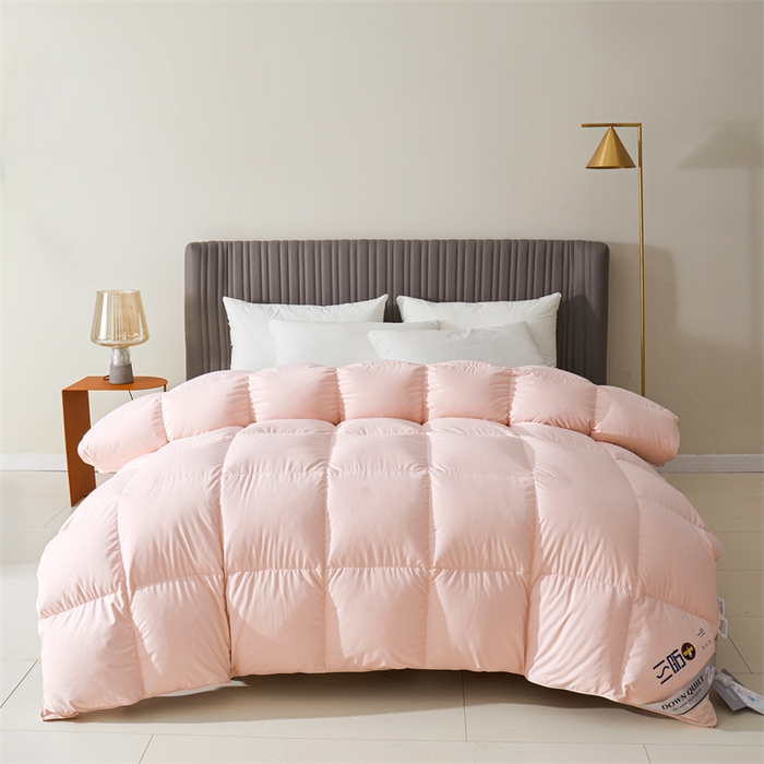 四川牛皮席 2025新款三防羽绒被鹅绒被 被子被芯 粉玉