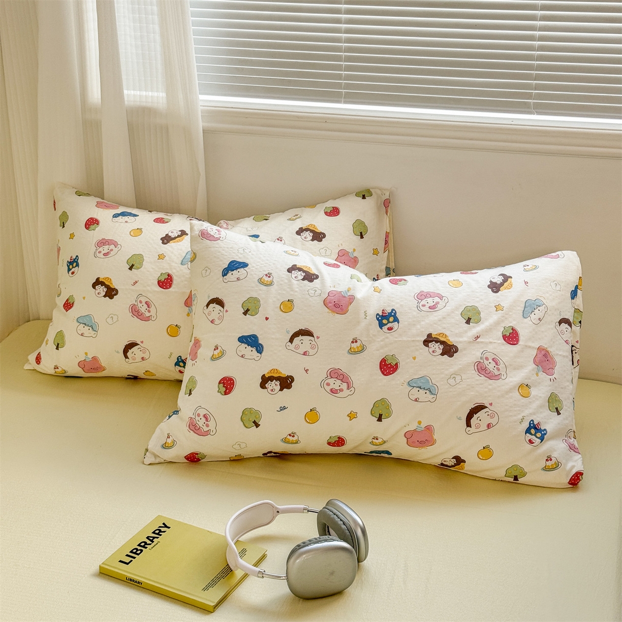 91家纺网 家纺一手货源 找家纺 多品家纺 2025新款超柔云感双层纱四件套 魔法新新