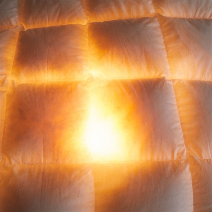 91家纺网 家纺一手货源 找家纺 四川牛皮席 2025新款德芙柔羽绒被 被子被芯 珍珠白